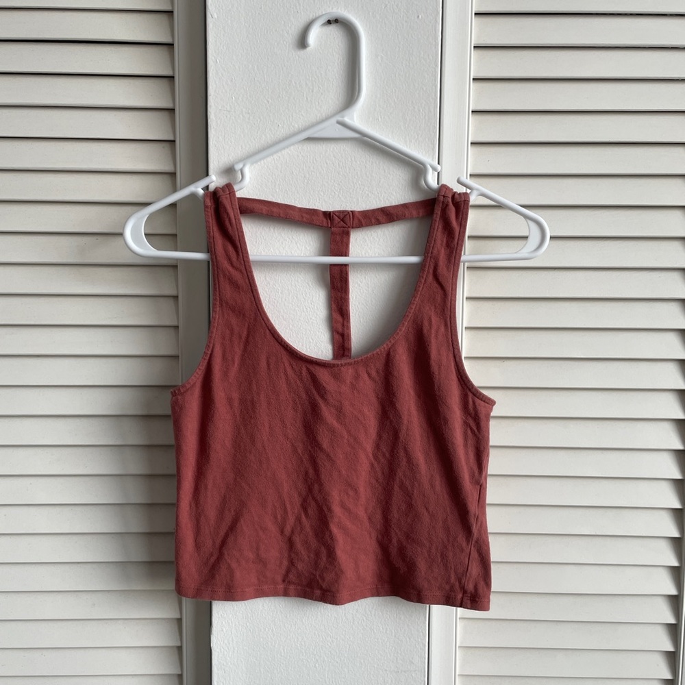 3 FOR $10 SALE - Brownish Orange Red Rusty Colored Crop Top